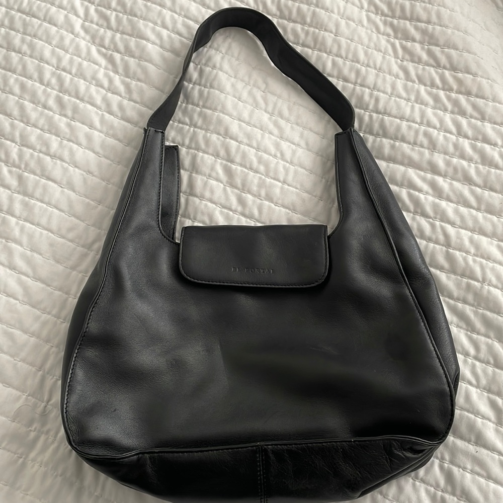 El Portal Black Shoulder Purse